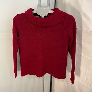 Eileen Fisher Red/Burgundy‎ cowl neck Sweater petite small